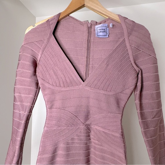 Herve Leger Dusty Petal Dress - Picture 4 of 5